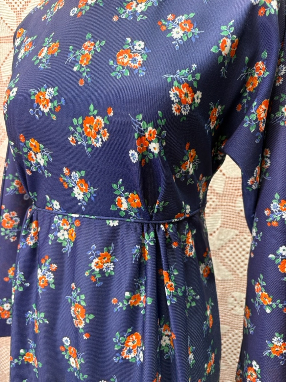 Vintage Mary Jane Floral Prairie Maxi Dress Size 8 - Picture 5 of 13